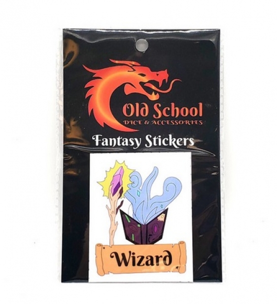 Old School Dice: Fantasy Stickers - Wizard