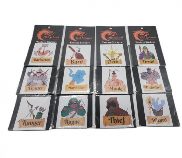 Old School Dice: Fantasy Stickers Bundle - All 12