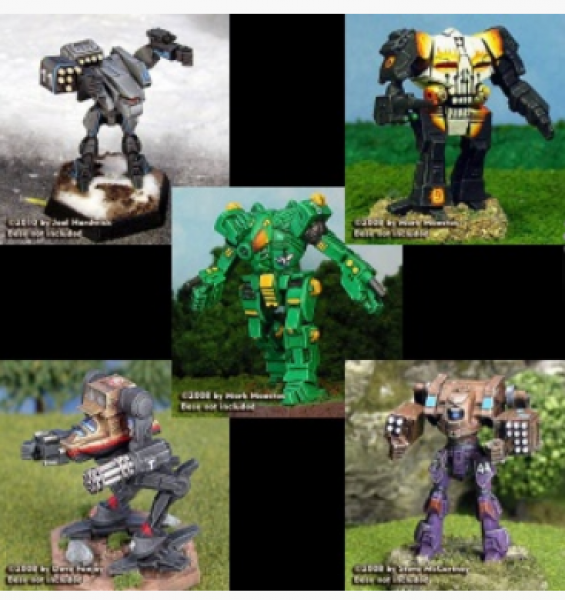 BattleTech Miniatures: Clan Ghost Bear Medium Star