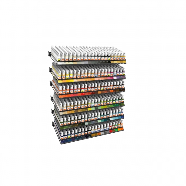 AK-Interactive: EXP MOD 3GEN Acrylics - 120 Generic Colors Module (120 ref)
