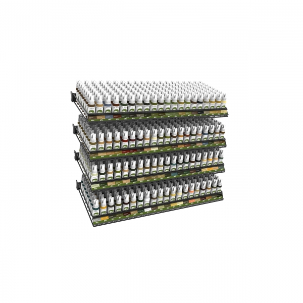 AK-Interactive: EXP MOD 3GEN Acrylics - 80 AFV Colors Module (80 ref)