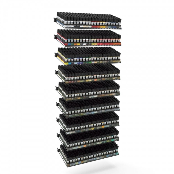 AK-Interactive: EXP MOD Real Colors 17ml Module (26 Std Colors + 24 Civil + 130 Military) (180refX6)