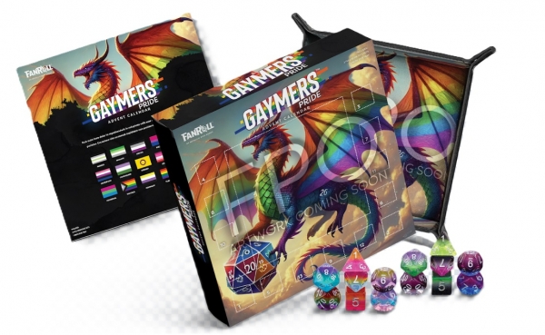 Metallic Dice: FanRoll Gaymers Pride Advent Calendar 2025