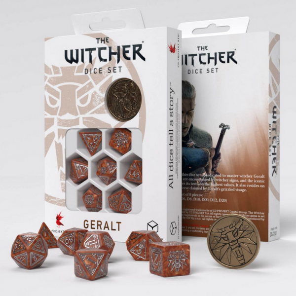 Q-Workshop Witcher Dice Set - Geralt, The Monster Slayer