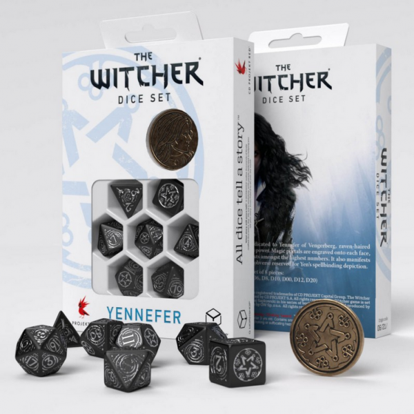 Q-Workshop Witcher Dice Set - Yennefer, The Obsidian Star