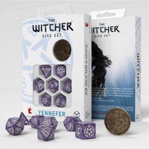 Q-Workshop Witcher Dice Set - Yennefer, Lilac and Gooseberries