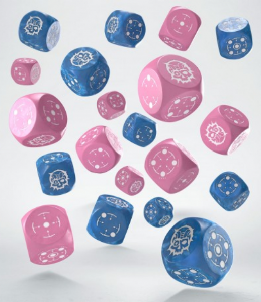 Exotic Dice Sets: Crosshairs Compact D6 - Blue & Pink (20)