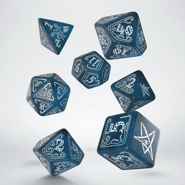 Exotic Dice Sets: Call of Cthulhu Abyssal & White Dice Set (7)