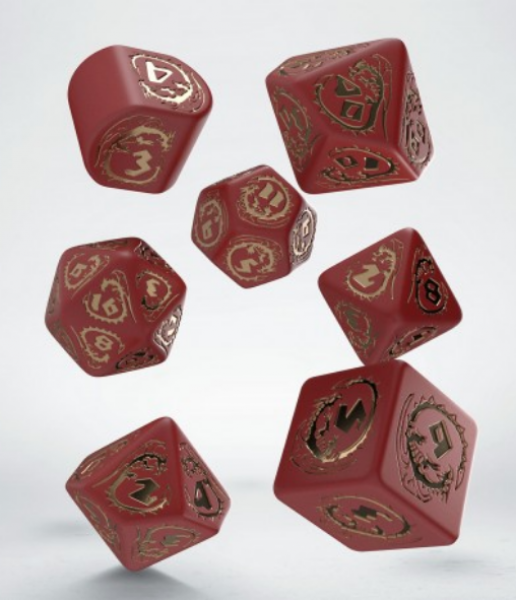 Exotic Dice: Dragons Modern Dice Set - Ruby (7)