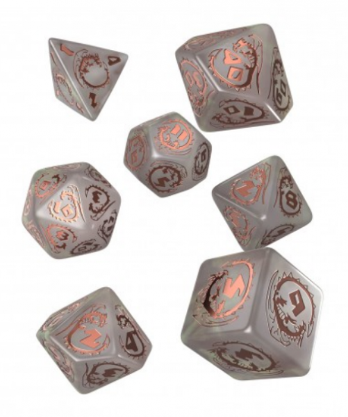 Exotic Dice: Dragons Modern Dice Set - Quartz (7)