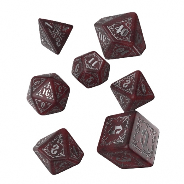 Exotic Dice: Bloodsucker Dice Set - Scarlet (7)