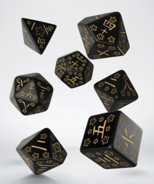 Exotic Dice: Japanese Dice Set - Deep Night Firefly (7)