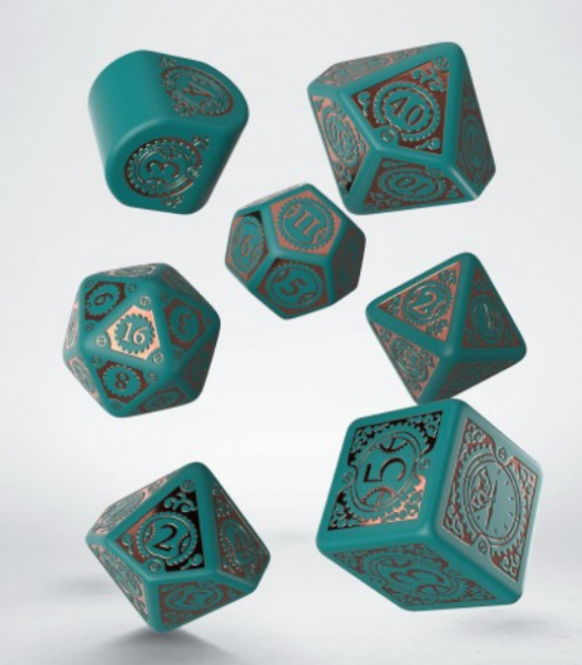 Exotic Dice Sets: Steampunk Clockwork Nautical Apparatus Modern Dice Set (7)