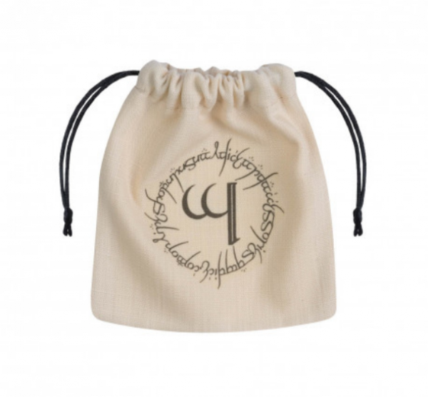 Dice Accessories: Elvish Beige and Black Dice Bag