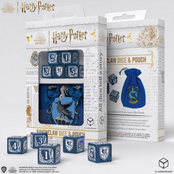 Dice Accessories: Harry Potter Ravenclaw Dice & Pouch