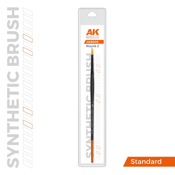AK Interactive: AK SYNTHETIC BRUSH – ROUND 2