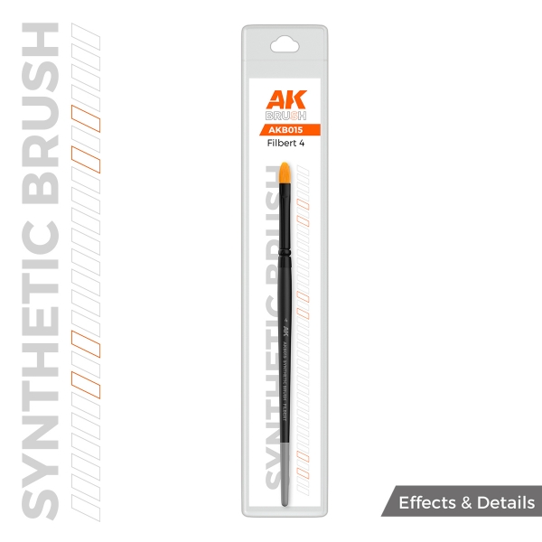 AK Interactive: AK SYNTHETIC BRUSH – FILBERT 4