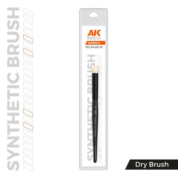 AK Interactive: AK SYNTHETIC DRY BRUSH – M