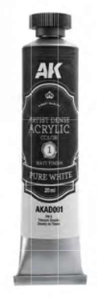 AK Interactive: Artist Dense Acrylic Color - Pure White