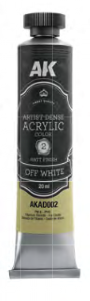 AK Interactive: Artist Dense Acrylic Color - Off White