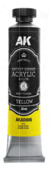 AK Interactive: Artist Dense Acrylic Color - Yellow