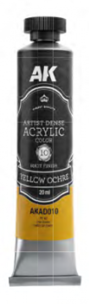 AK Interactive: Artist Dense Acrylic Color - Yellow Ochre