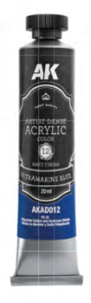 AK Interactive: Artist Dense Acrylic Color - Ultramarine Blue