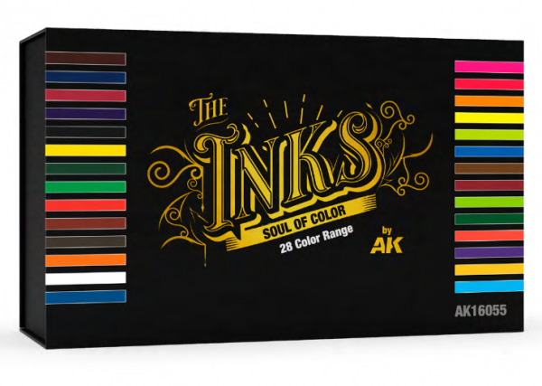 AK Interactive: The INKS Special Box, Full Range (28 colors x 30mL)