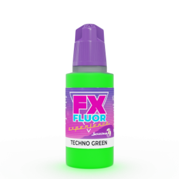 Scale Color Range:  TECHNO GREEN (1 Bottle 17 ML)