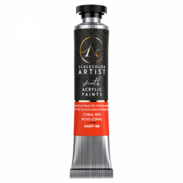 Artist Scalecolor Range: CORAL RED (1 Tube 20 ML)
