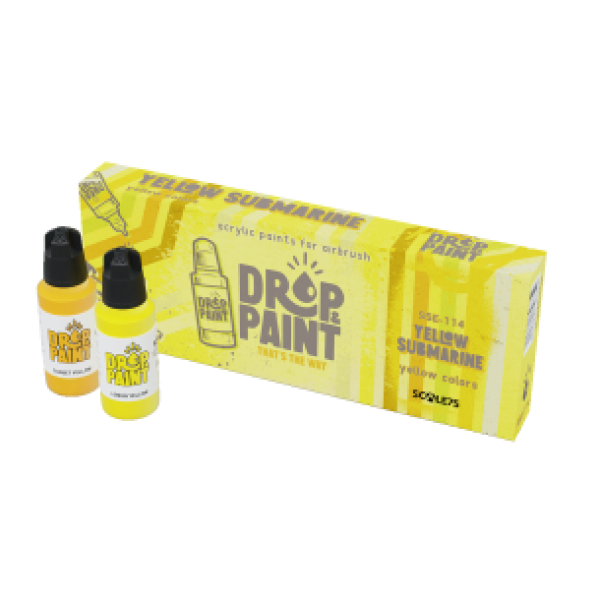 Drop & Paint Range: Paint Set - YELLOW SUBMARINE (8 Bottles 17 ML)
