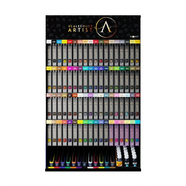Artist Scalecolor Range: ARTIST SCALECOLOR SHOWCASE (RACK + PAINTS + ACC)