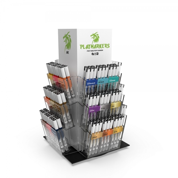 AK-Interactive: Playmarkers -  PLAYMARKER ROTATING DISPLAY  - 432 Playmarkers