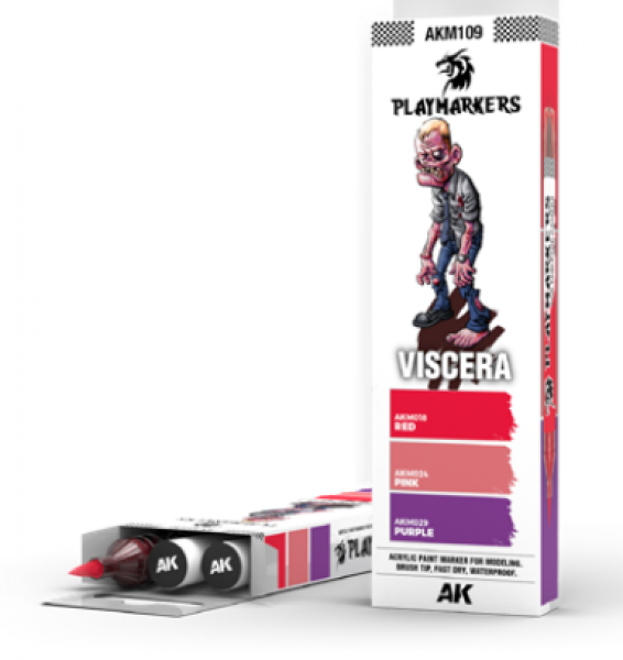 AK-Interactive: Playmarkers -  PLAYMARKERS SET - VISCERA (3 Ref.)