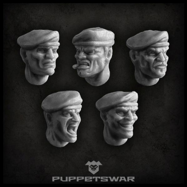 Puppetswar: (Accessory) Beret Heads (5)