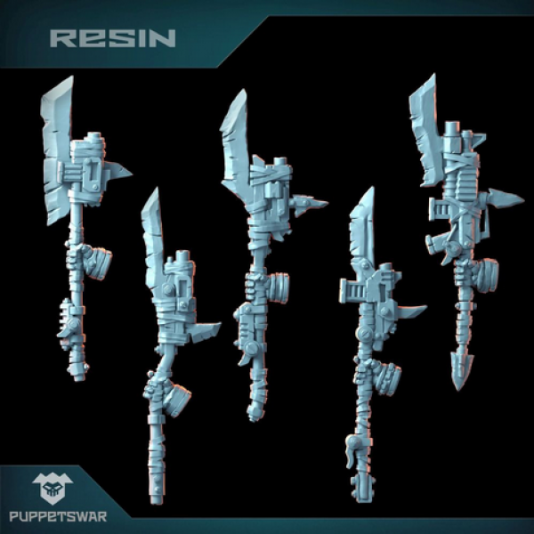 Puppetswar: (Accessory) Orc Guardian Spears [right] (5)