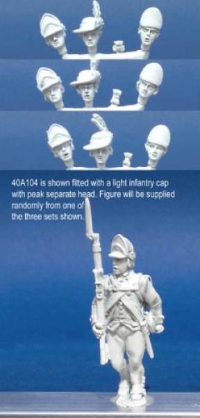 Front Rank Miniatures: 40A104 Short Regimental Coat - Sergent Marching (1 figure) (40mm)