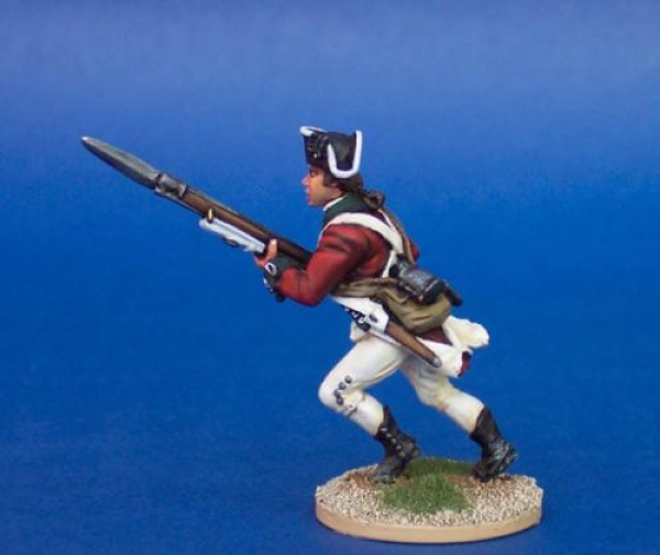 Front Rank Miniatures: 40A11 British Battalion Company - Attacking, Musket At Porte (3 Head Var