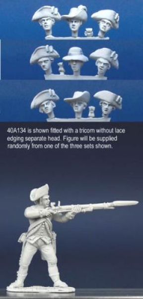 Front Rank Miniatures: 40A134 Long Regimental Coat - Standing Firing, Short Gaiters, Haversack 