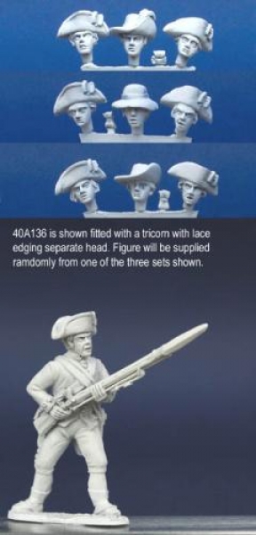 Front Rank Miniatures: 40A136 Long Regimental Coat - Standing, Low Porte, Short Gaiters (1 figu