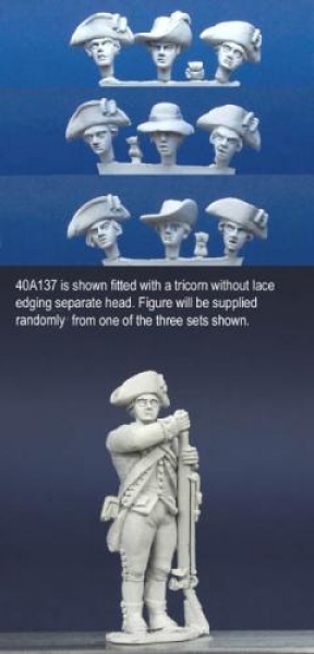 Front Rank Miniatures: 40A137 Long Regimental Coat - Standing, Ramming Musket, Short Gaiters, H