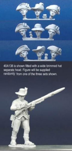 Front Rank Miniatures: 40A138 Long Regimental Coat - Standing, Cocking Musket, Short Gaiters, H