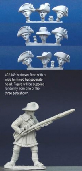 Front Rank Miniatures: 40A149 Hunting Shirts - Standing, Low Porte, Short Gaiters (1 figure) (4