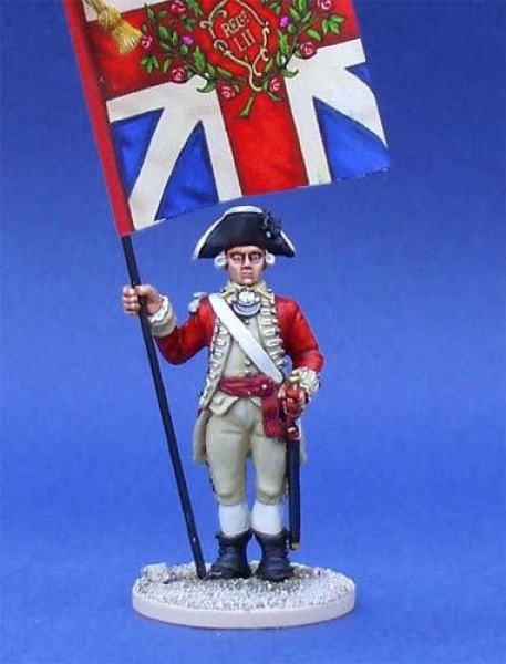 Front Rank Miniatures: 40A15 British Battalion Company Command - Standard Bearer Standing (1 fi