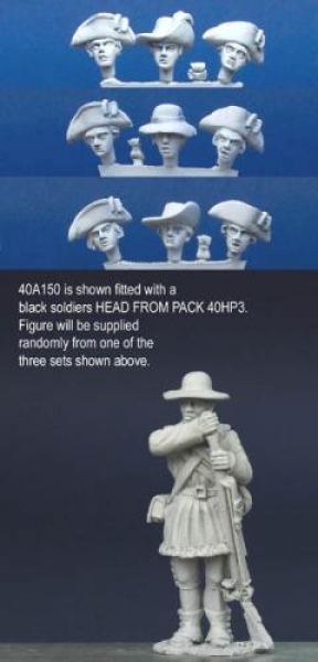 Front Rank Miniatures: 40A150 Hunting Shirts - Standing, Ramming Musket, Short Gaiters, Haversa