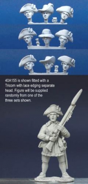 Front Rank Miniatures: 40A155 Standing - Hunting Shirt - Officer Standing With Fusil (1 figure)