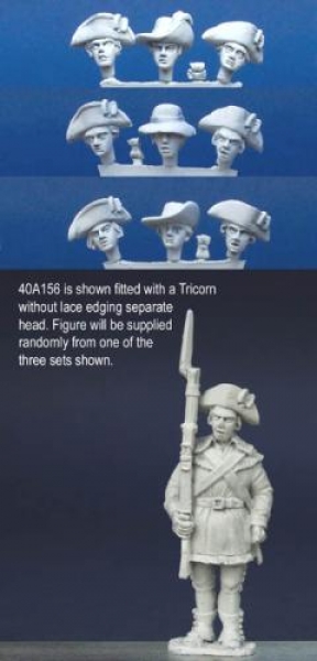 Front Rank Miniatures: 40A156 Standing - Hunting Shirt - Sergent Standing With Musket (1 figure