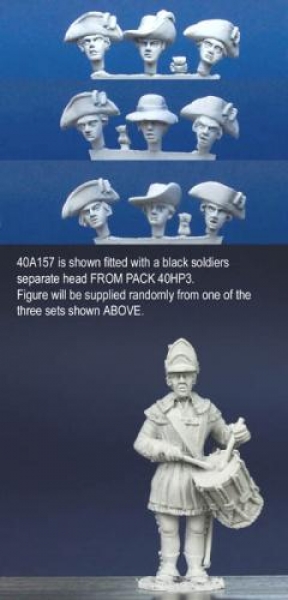 Front Rank Miniatures: 40A157 Standing - Hunting Shirt - Drummer Standing Playing (1 figure) (4