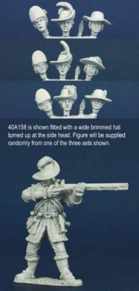 Front Rank Miniatures: 40A158 Continental Rifleman - Hunting Shirt, Standing Firing (1 figure) 