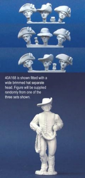 Front Rank Miniatures: 40A168 Artillery Crewman - Gunner / Labourer In Waistcoat With Dragrope 